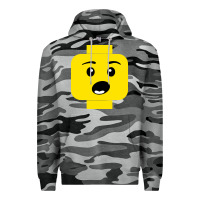 Slate Camo surprised expression lego head Premium Hoodie - artisFamous