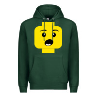 Sports Green surprised expression lego head Premium Hoodie - artisFamous