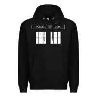 Black the blue box t shirt doctor doc dalek bbc bow tie tv tenth eleventh wh Premium Hoodie - artisFamous