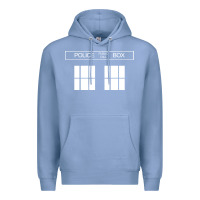 Colony Blue the blue box t shirt doctor doc dalek bbc bow tie tv tenth eleventh wh Premium Hoodie - artisFamous