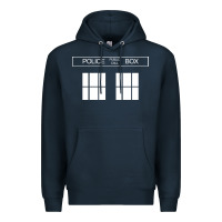 Navy the blue box t shirt doctor doc dalek bbc bow tie tv tenth eleventh wh Premium Hoodie - artisFamous