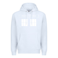 White the blue box t shirt doctor doc dalek bbc bow tie tv tenth eleventh wh Premium Hoodie - artisFamous