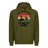 Army Green dad fishing Premium Hoodie - artisFamous