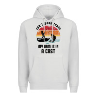 Dove Grey dad fishing Premium Hoodie - artisFamous