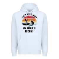 White dad fishing Premium Hoodie - artisFamous