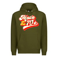 Army Green made in the 70s retro Premium Hoodie - artisFamous