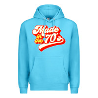 Ocean Blue made in the 70s retro Premium Hoodie - artisFamous