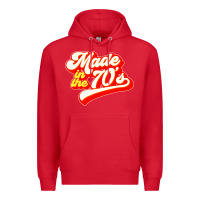Red made in the 70s retro Premium Hoodie - artisFamous