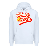 White made in the 70s retro Premium Hoodie - artisFamous