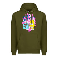 Army Green mr funny sparkles Premium Hoodie - artisFamous