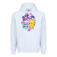 White mr funny sparkles Premium Hoodie - artisFamous