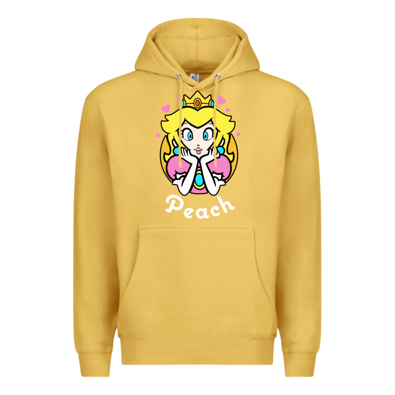 Peach Graphic Premium Hoodie by artisFamous | Teevron