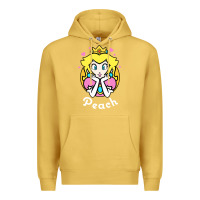 Antique Gold peach graphic Premium Hoodie - artisFamous