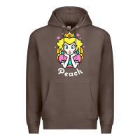 Coffee peach graphic Premium Hoodie - artisFamous