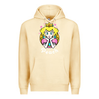 Pina Colada peach graphic Premium Hoodie - artisFamous