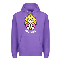 Purple peach graphic Premium Hoodie - artisFamous