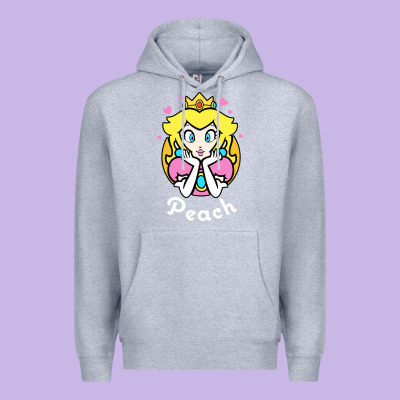 Peach Graphic Premium Hoodie Designed By Artisfamous