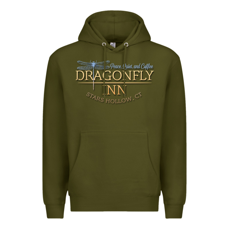 Dragonfly Inn Premium Hoodie by artisFamous | Teevron