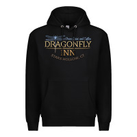 Black dragonfly inn Premium Hoodie - artisFamous