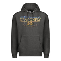 Charcoal Heather dragonfly inn Premium Hoodie - artisFamous