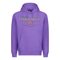 Purple dragonfly inn Premium Hoodie - artisFamous