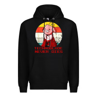Black retro style technoblade merch cosplay Premium Hoodie - artisFamous