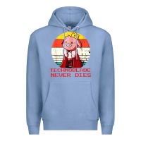 Colony Blue retro style technoblade merch cosplay Premium Hoodie - artisFamous