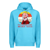 Ocean Blue retro style technoblade merch cosplay Premium Hoodie - artisFamous