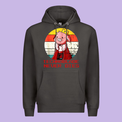 Retro Style Technoblade Merch Cosplay Premium Hoodie Designed By Artisfamous