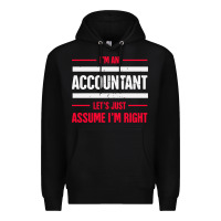 Black funny accounting design   gift for accountants Premium Hoodie - artisFamous