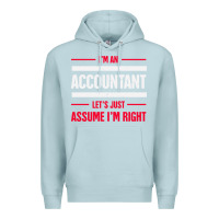 Blue Mist funny accounting design   gift for accountants Premium Hoodie - artisFamous