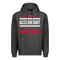 Charcoal Heather funny accounting design   gift for accountants Premium Hoodie - artisFamous