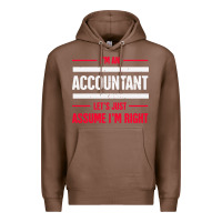 Chestnut funny accounting design   gift for accountants Premium Hoodie - artisFamous