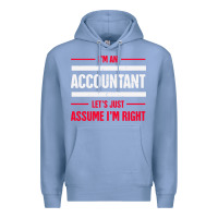 Colony Blue funny accounting design   gift for accountants Premium Hoodie - artisFamous