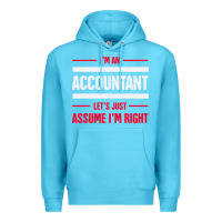 Ocean Blue funny accounting design   gift for accountants Premium Hoodie - artisFamous