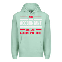 Seafoam funny accounting design   gift for accountants Premium Hoodie - artisFamous