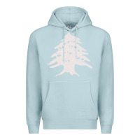 Blue Mist retro lebanon cedar  lebanese Premium Hoodie - artisFamous