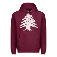 Retro Lebanon Cedar  Lebanese Premium Hoodie | Teevron