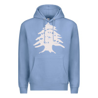 Colony Blue retro lebanon cedar  lebanese Premium Hoodie - artisFamous