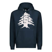 Navy retro lebanon cedar  lebanese Premium Hoodie - artisFamous