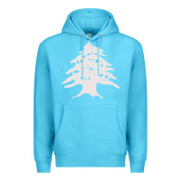 Ocean Blue retro lebanon cedar  lebanese Premium Hoodie - artisFamous