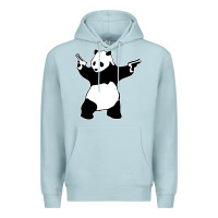Blue Mist banksy panda Premium Hoodie - artisFamous