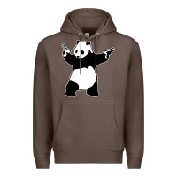 Coffee banksy panda Premium Hoodie - artisFamous