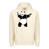 Sandshell banksy panda Premium Hoodie - artisFamous