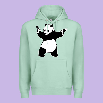 Banksy Panda Premium Hoodie Designed By Artisfamous