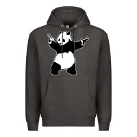 Smoke banksy panda Premium Hoodie - artisFamous