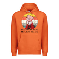 Carrot retro style technoblade merch cosplay Premium Hoodie - artisFamous