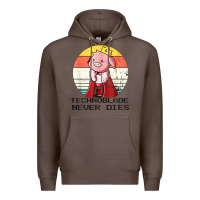 Coffee retro style technoblade merch cosplay Premium Hoodie - artisFamous