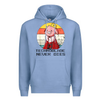 Colony Blue retro style technoblade merch cosplay Premium Hoodie - artisFamous
