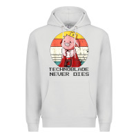 Dove Grey retro style technoblade merch cosplay Premium Hoodie - artisFamous